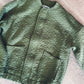 Quilted Floral Bomber Jacket