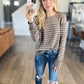 Buttons & Stripes Long Sleeve Top