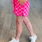 Pink Check Fave Shorts