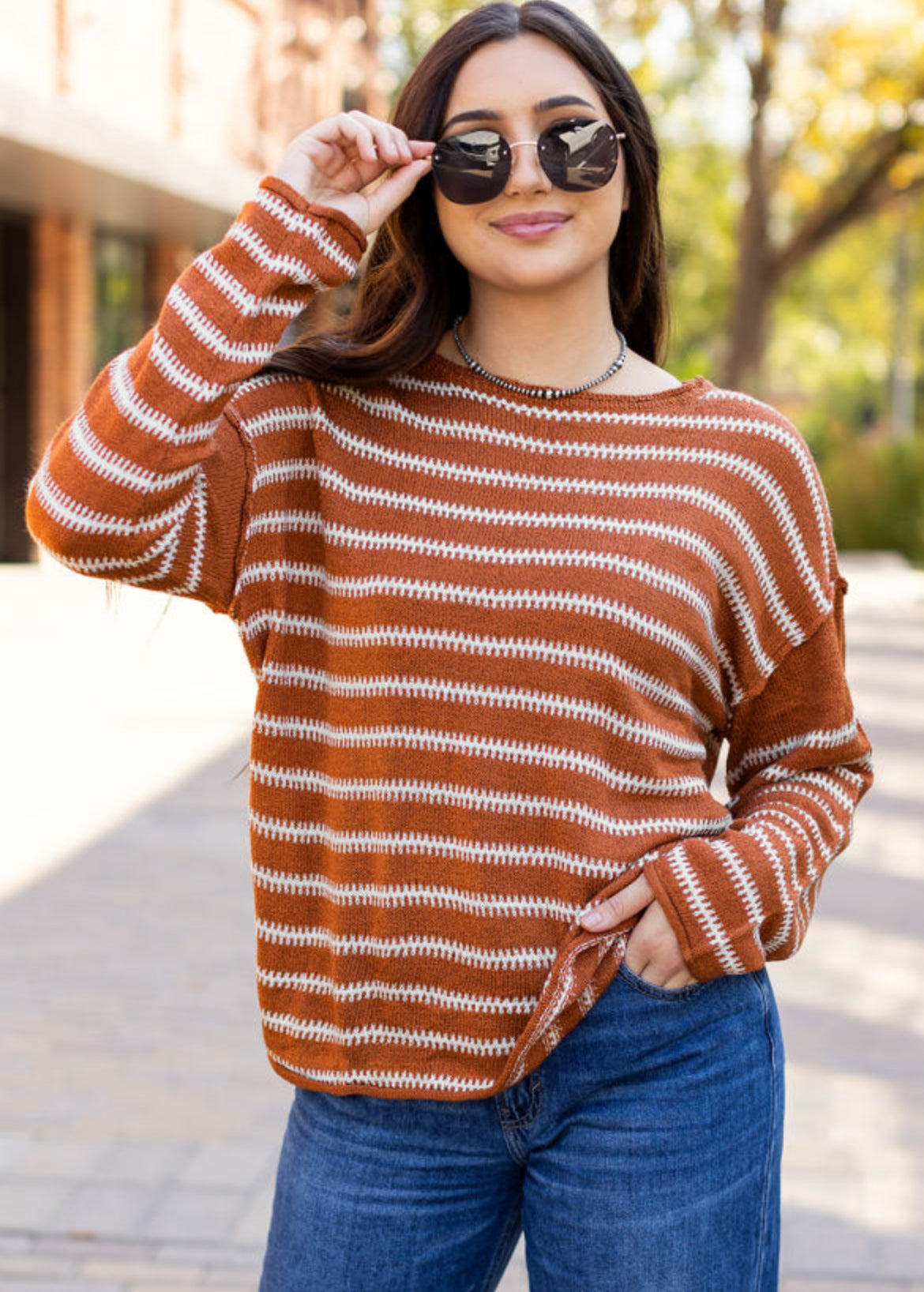 Right This Way Stripe Sweater