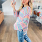 Cotton Candy Open Knit Sweater