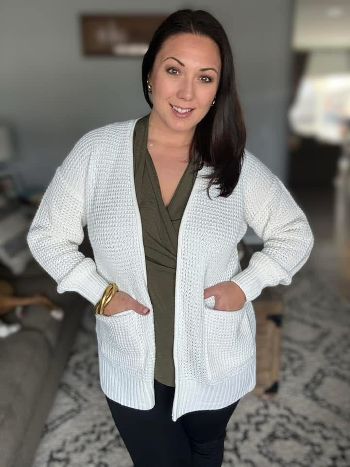 Maxine Cardigan in Ivory