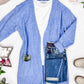 Madison Cozy Cardigan - Blue