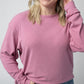 Corrine Ribbed Pullover Top - Rose