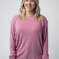 Corrine Ribbed Pullover Top - Rose