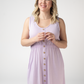 Beverly Button Dress - Lavender