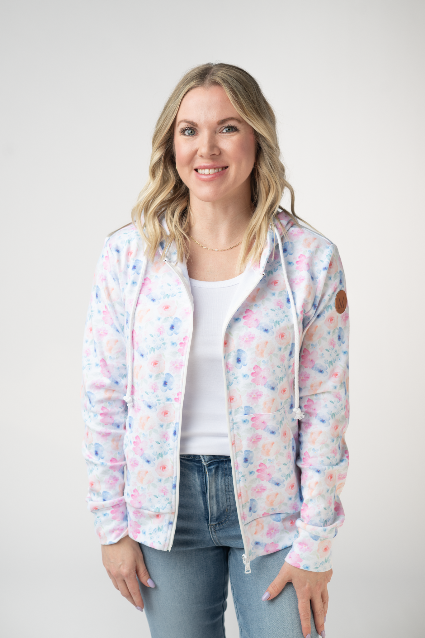 FullZip Hoodie - Petal Gardens