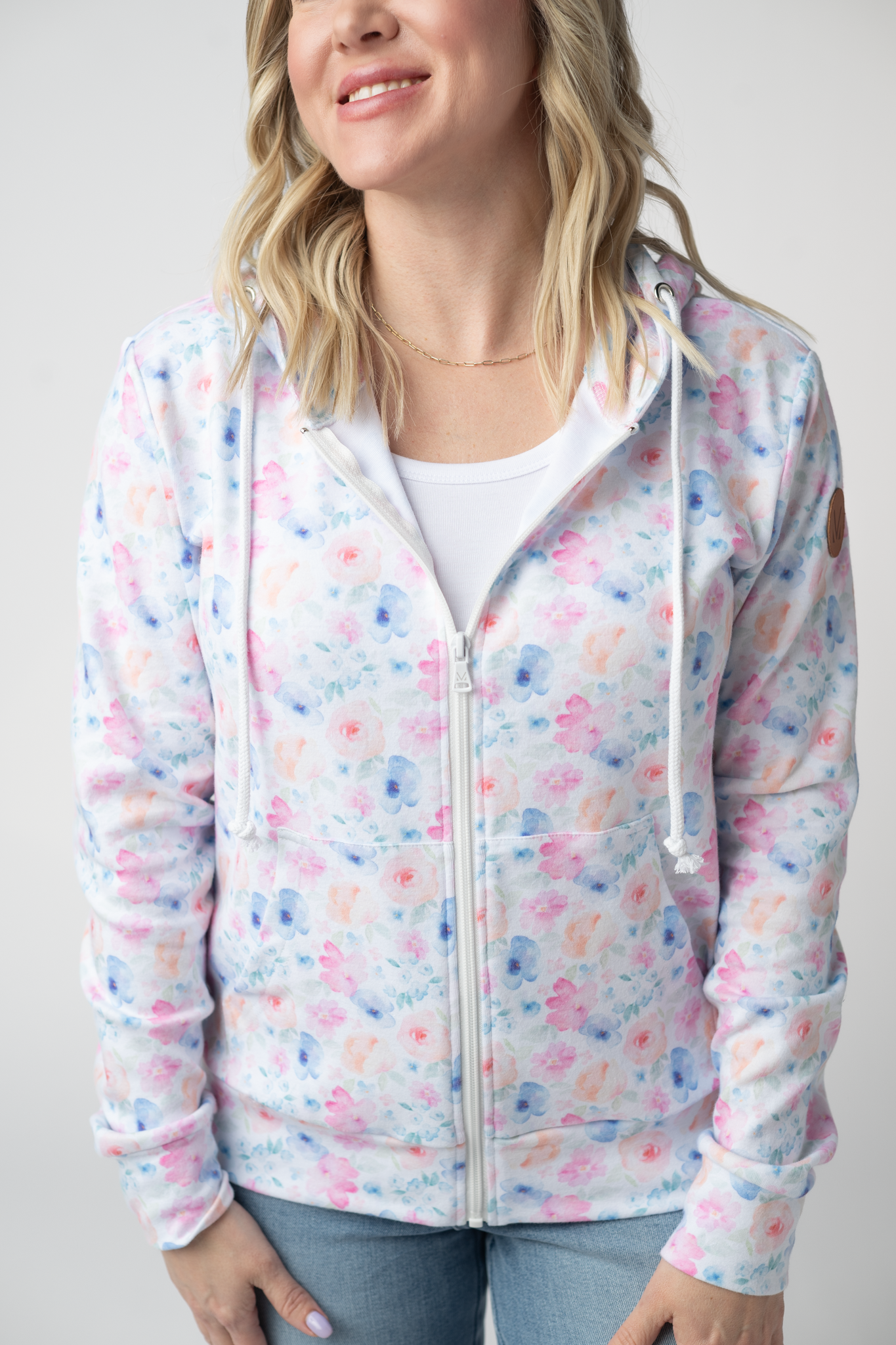 FullZip Hoodie - Petal Gardens