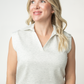 Luxe Collar Tank/Skort Set - Heathered Neutral