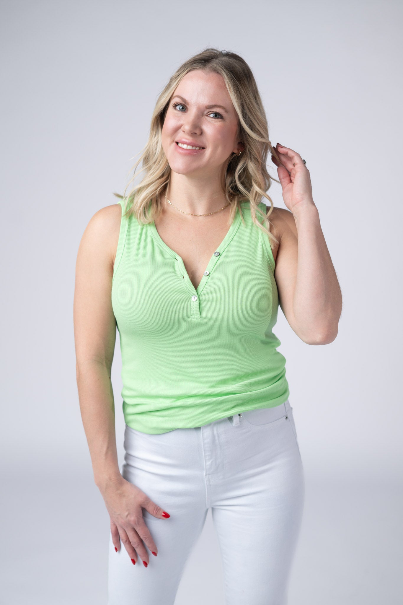 *new sale* Addison Tank - Lime