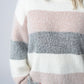 IN STOCK Cozy Block Sweater - Pink and Grey