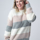 IN STOCK Cozy Block Sweater - Pink and Grey