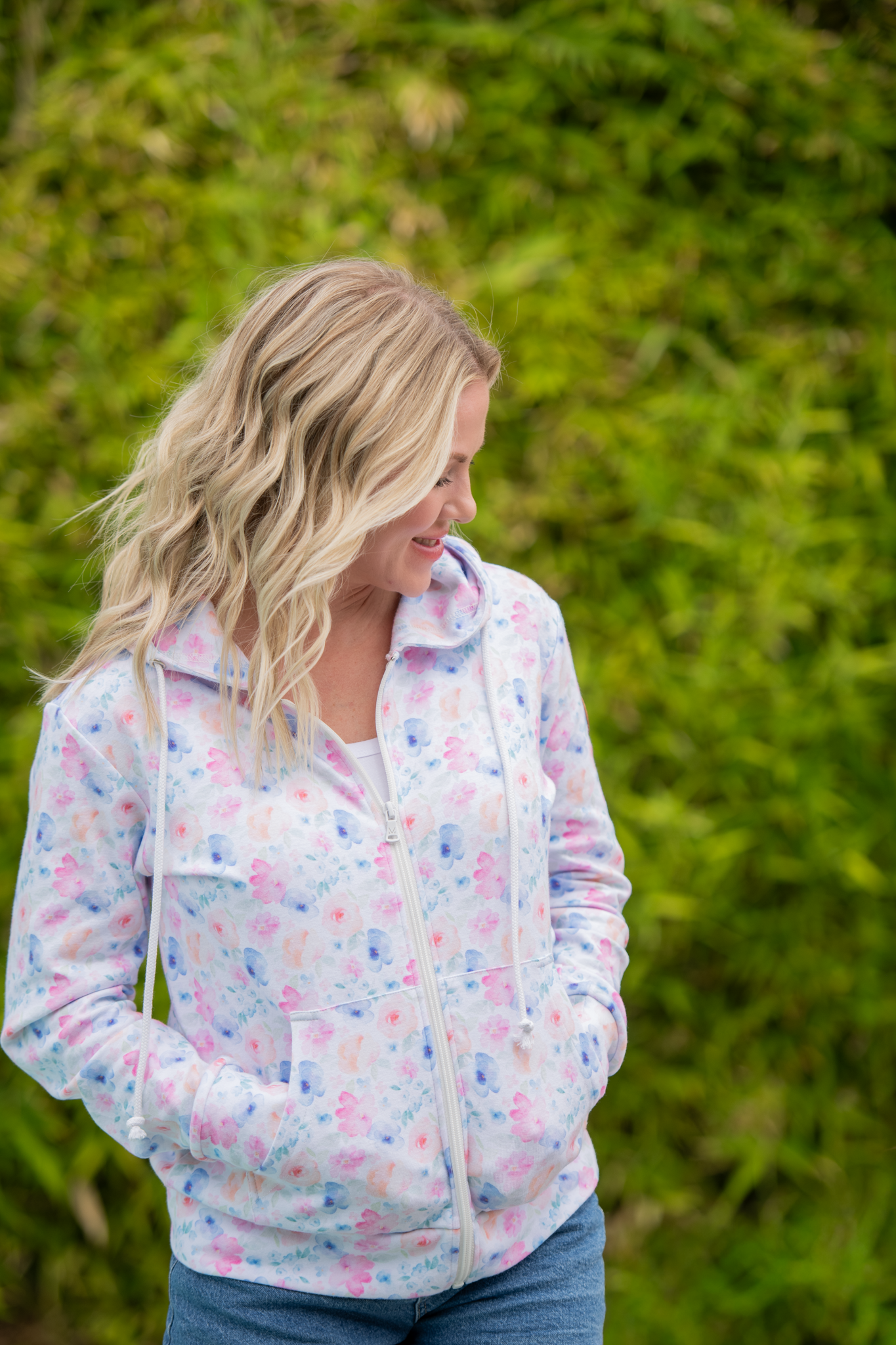 FullZip Hoodie - Petal Gardens