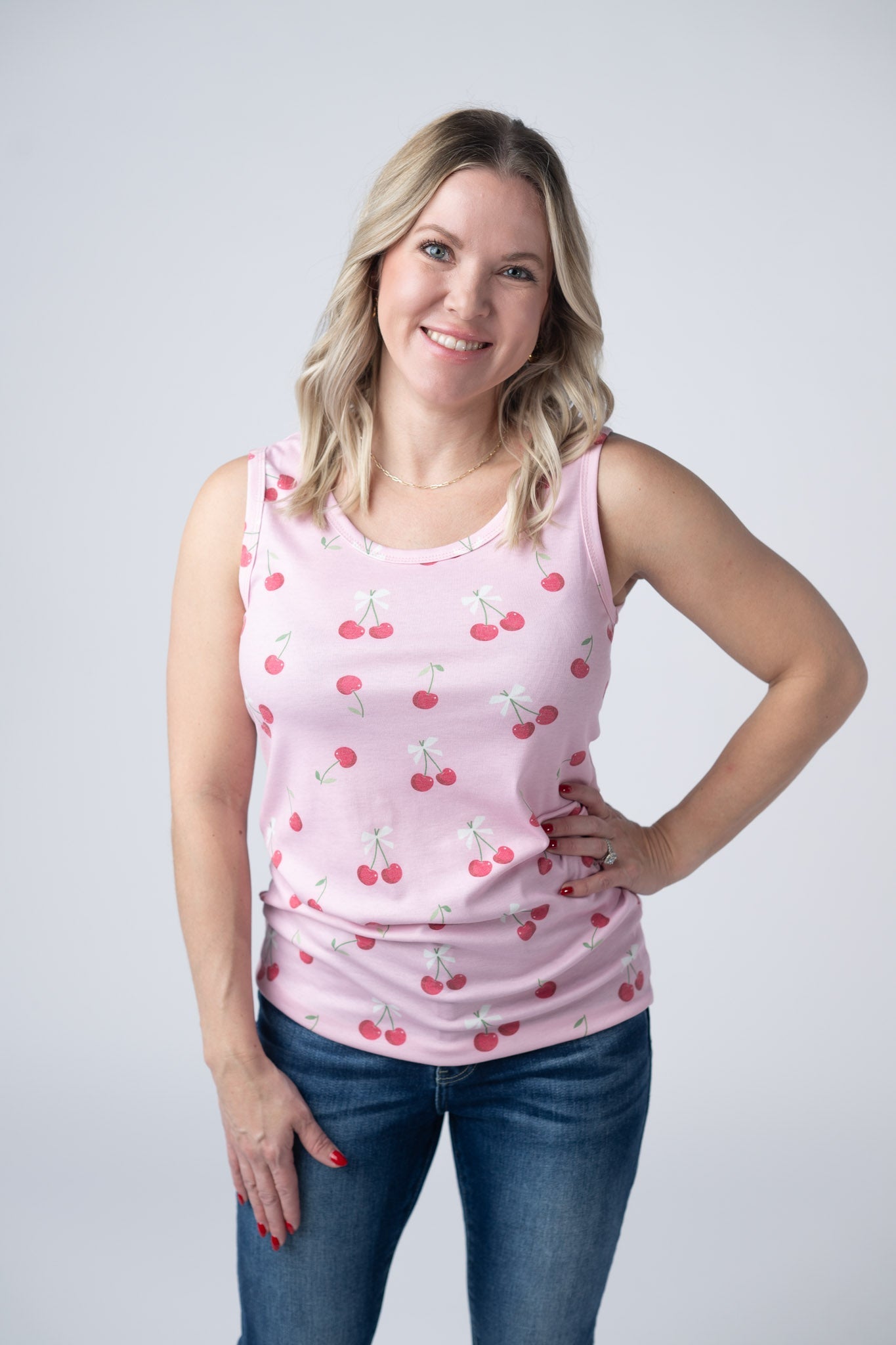 *new sale* Ava Tank - Cherries
