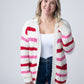 IN STOCK Stripe Cardigan - Valentine's Day