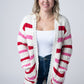 IN STOCK Stripe Cardigan - Valentine's Day