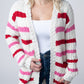 IN STOCK Stripe Cardigan - Valentine's Day
