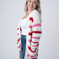 IN STOCK Stripe Cardigan - Valentine's Day