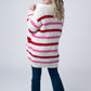IN STOCK Stripe Cardigan - Valentine's Day
