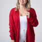 IN STOCK Open Knit Cardigan - Red