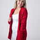 IN STOCK Open Knit Cardigan - Red