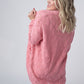 IN STOCK Open Knit Cardigan - Rose