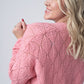 IN STOCK Open Knit Cardigan - Rose