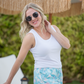 Nova Summer Shorts - Aqua Palm