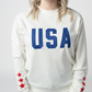 USA Pullover - White
