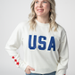 USA Pullover - White