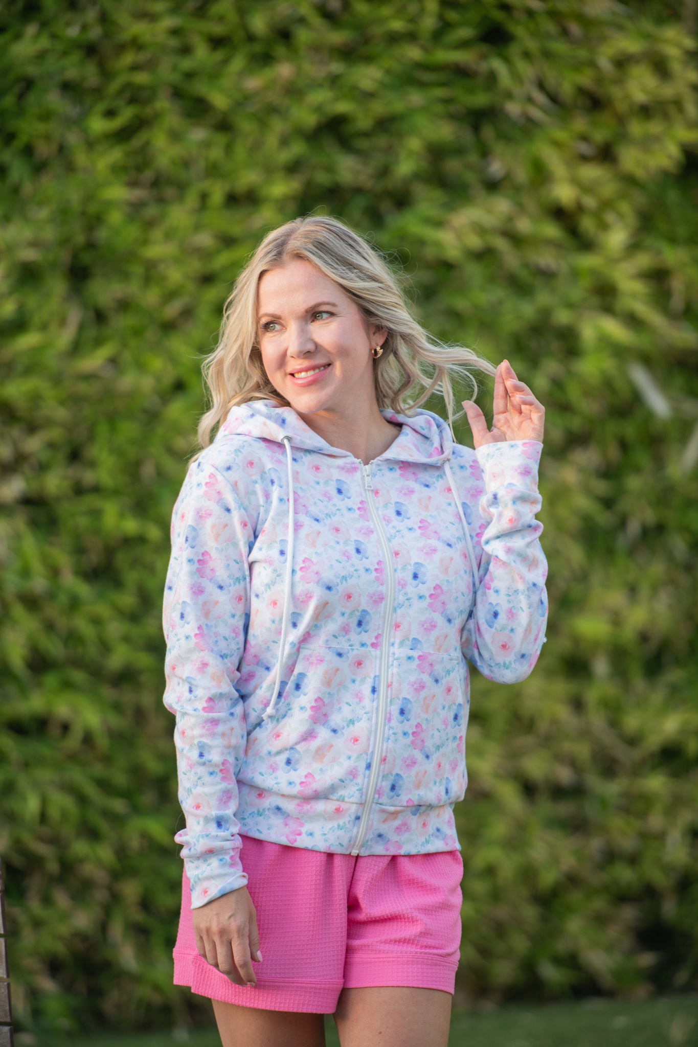 FullZip Hoodie - Petal Gardens