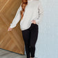 Quilted Mock Neck Pullover