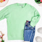 Corrine Ribbed Pullover Top - Lime