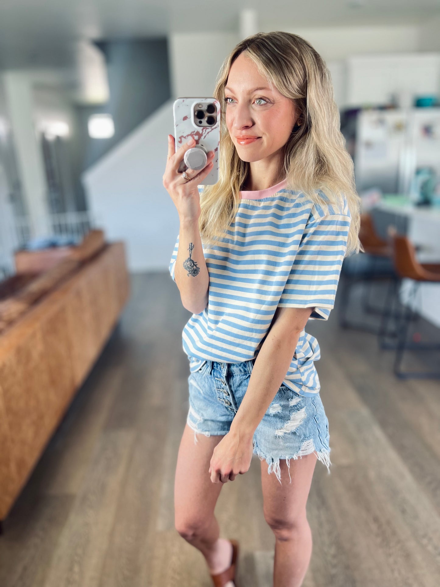 SHIPS FREE TODAY // Easy Days Striped Relaxed Tee