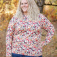 Blair Long Sleeve Top - Red Floral