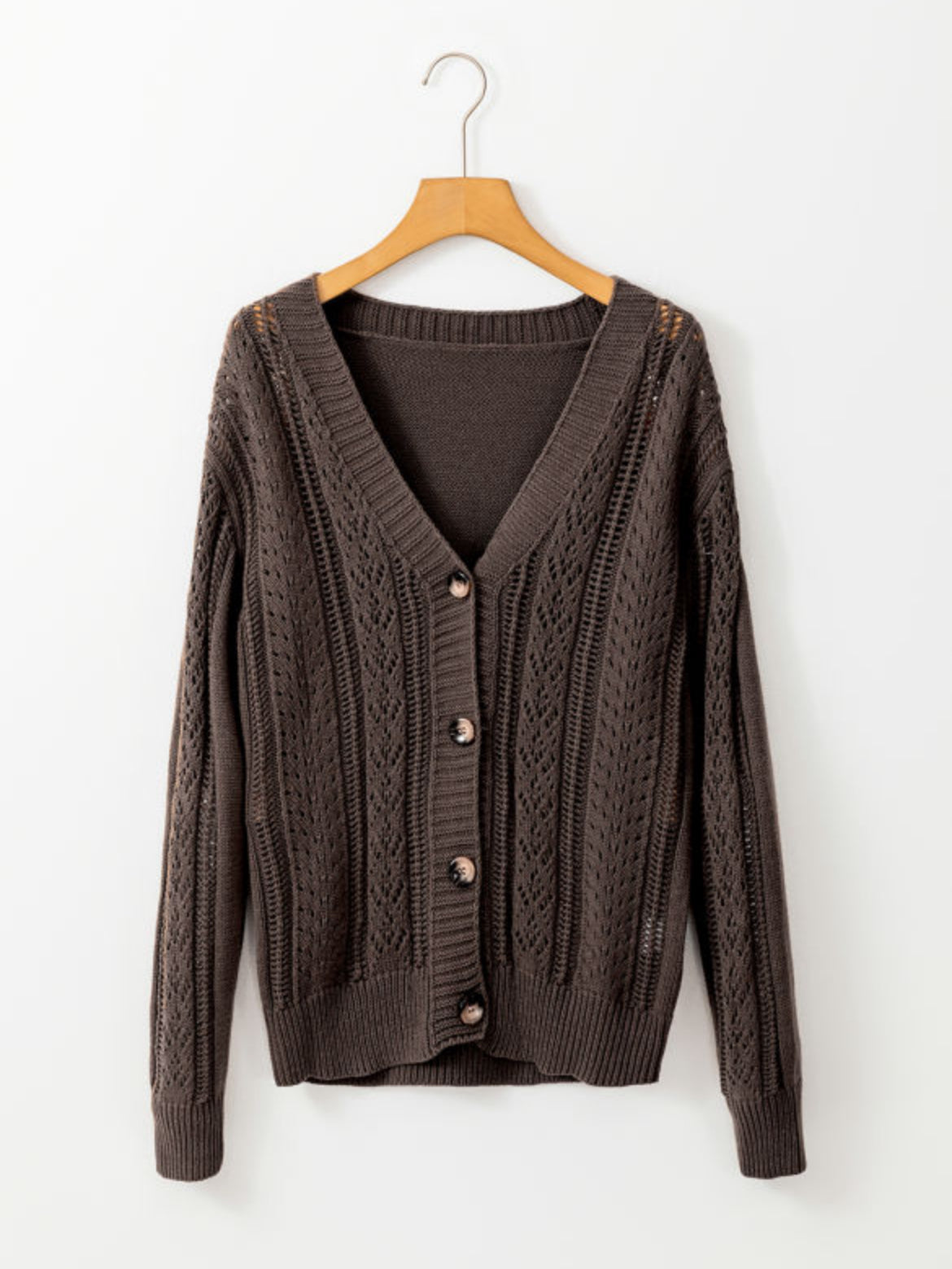 Liesel Openwork Cardi