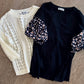 Lara Hollow Knit Sweater in Cream