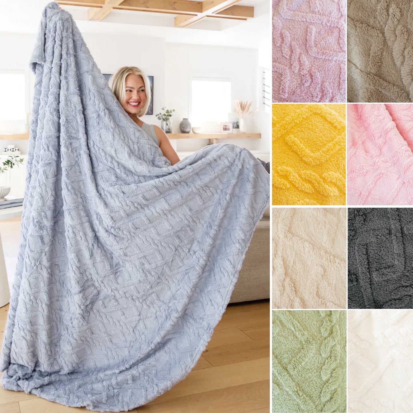 Clara Blanket (Family Cuddle Size) in Nine Colors