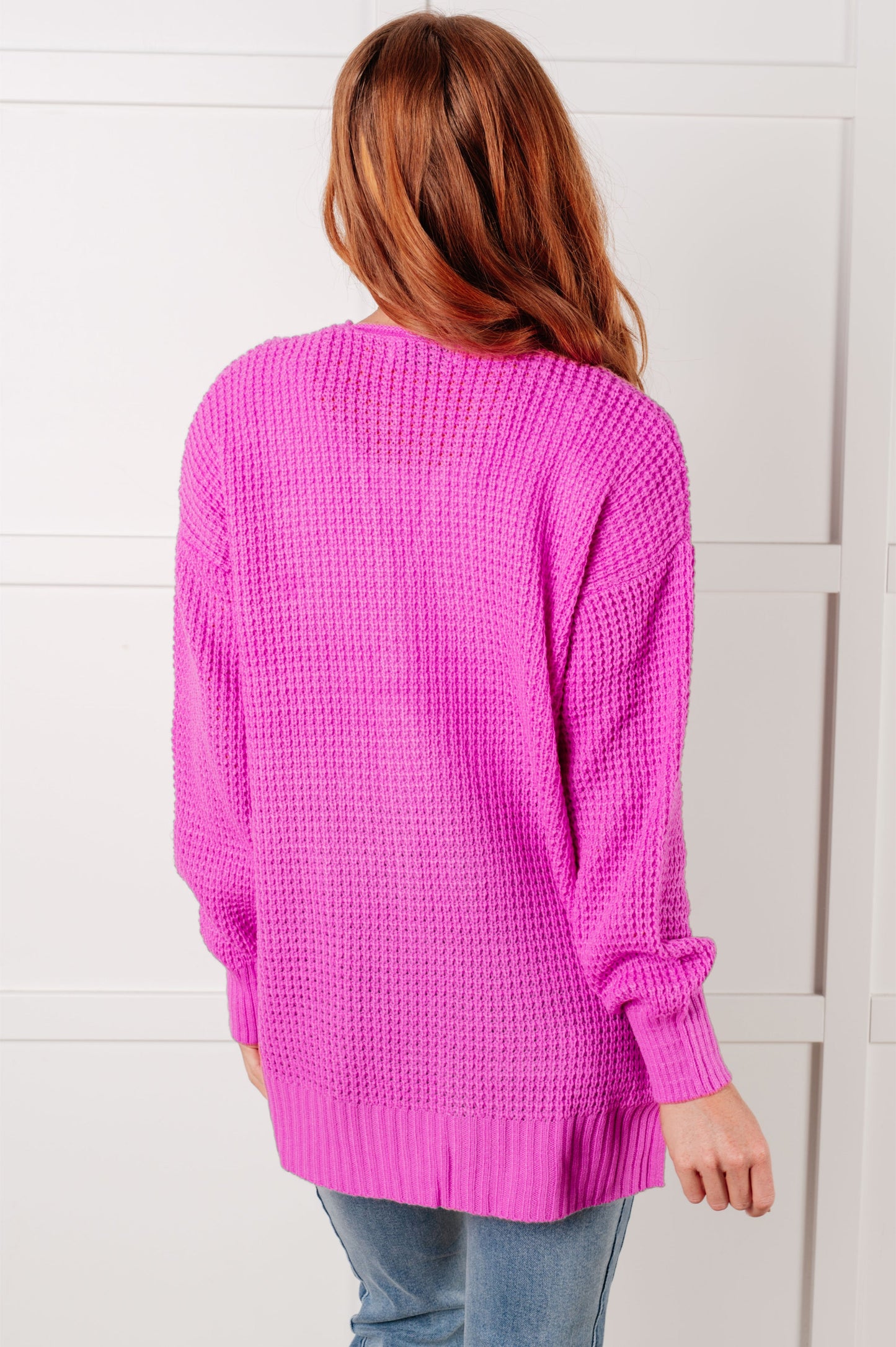 Maxine Cardigan in Bright Mauve