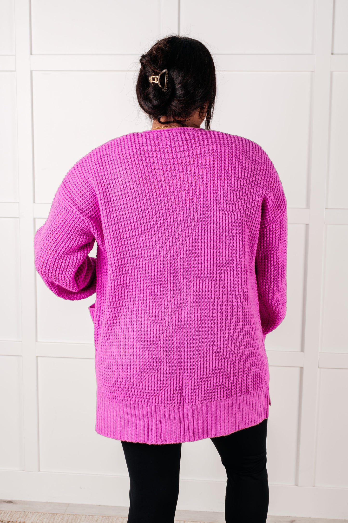 Maxine Cardigan in Bright Mauve