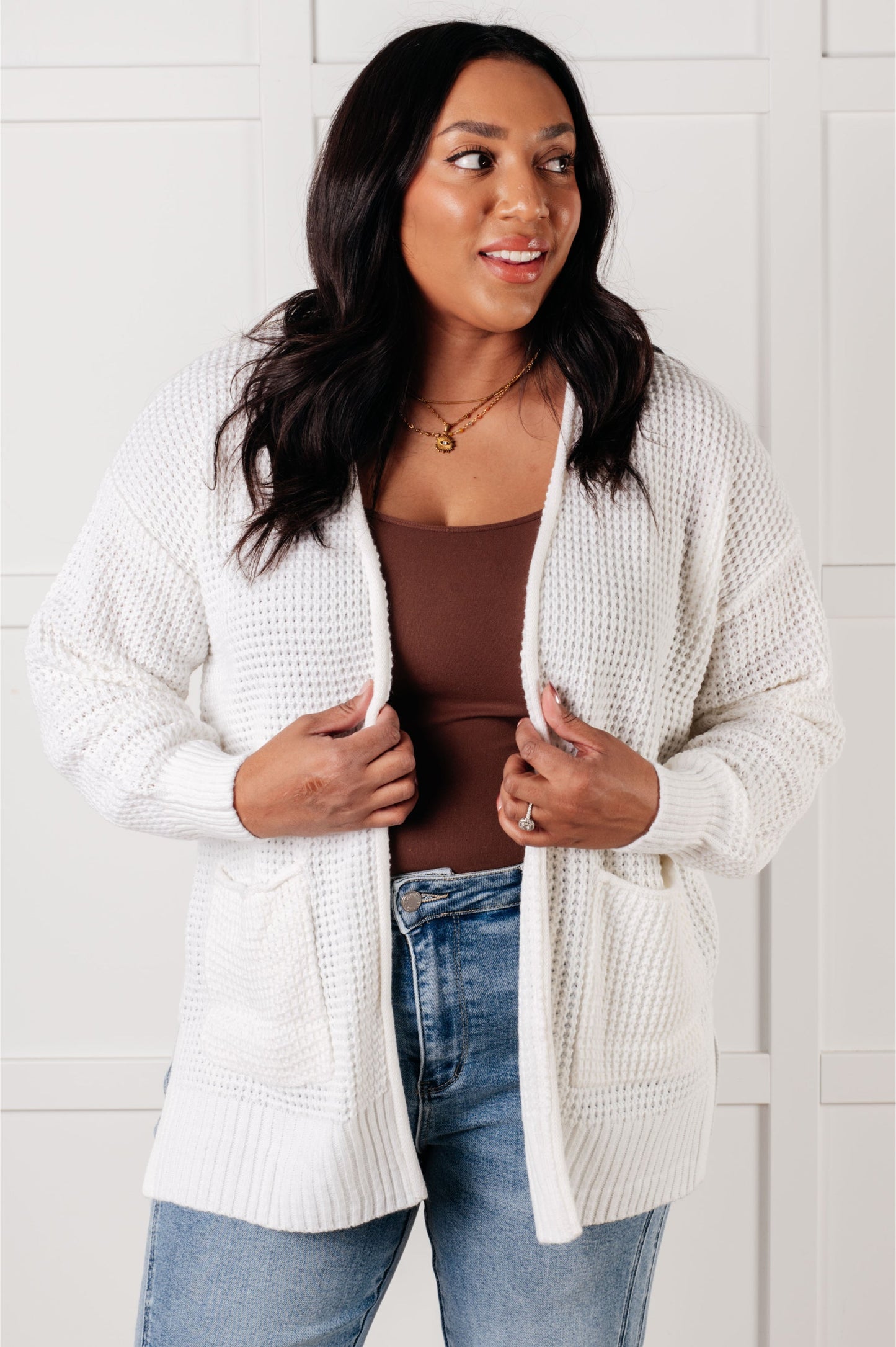 Maxine Cardigan in Ivory