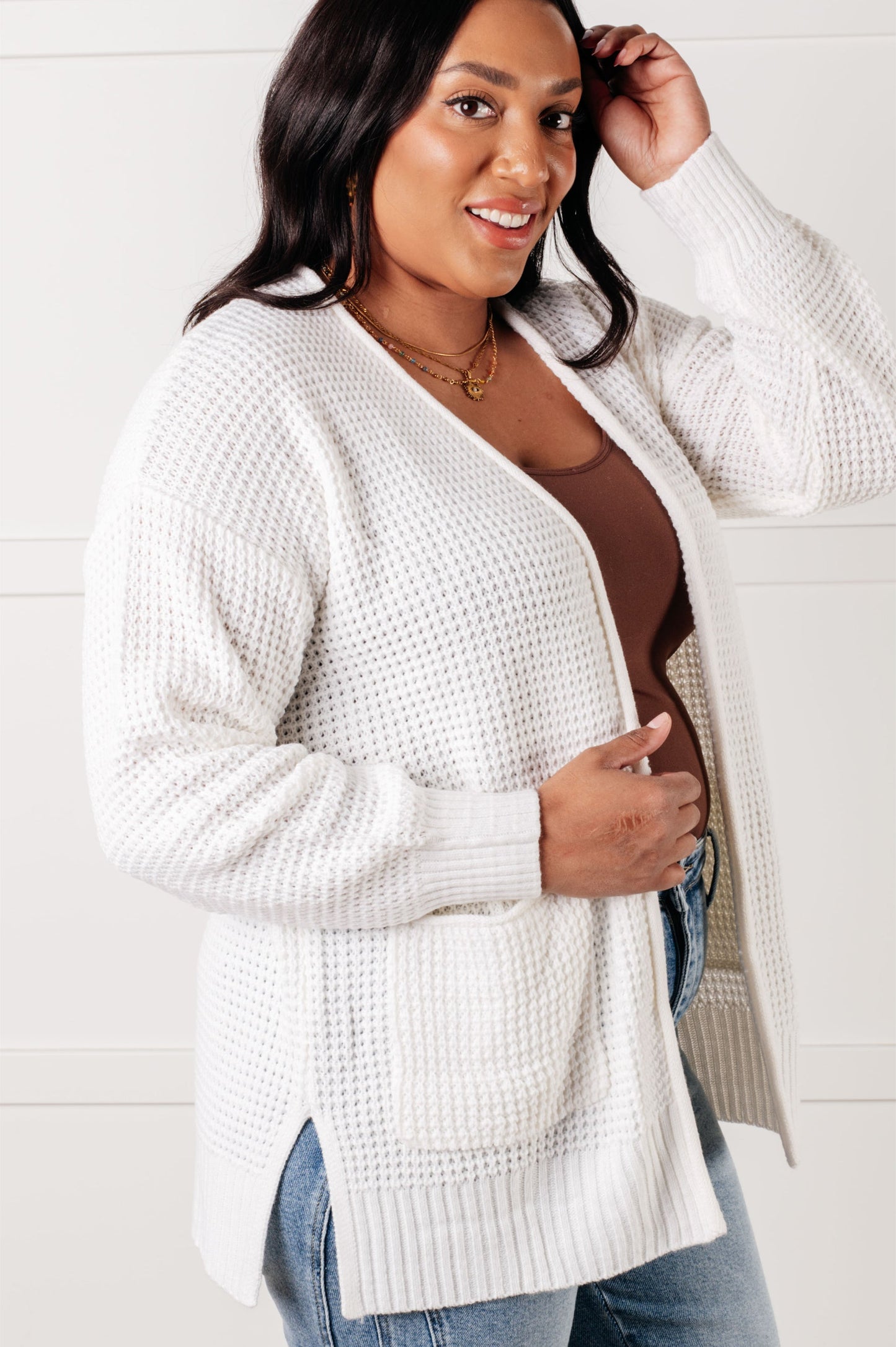 Maxine Cardigan in Ivory