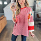 Wren Striped Floral Patchwork Top