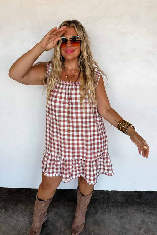 PREORDER: Sunset Tides Babydoll Dress // eta June