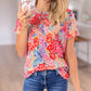 Flowers Everywhere Floral Top