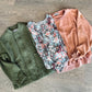 Quilted Floral Bomber Jacket
