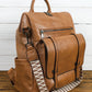 *free ship today* Brown PU Leather Backpack