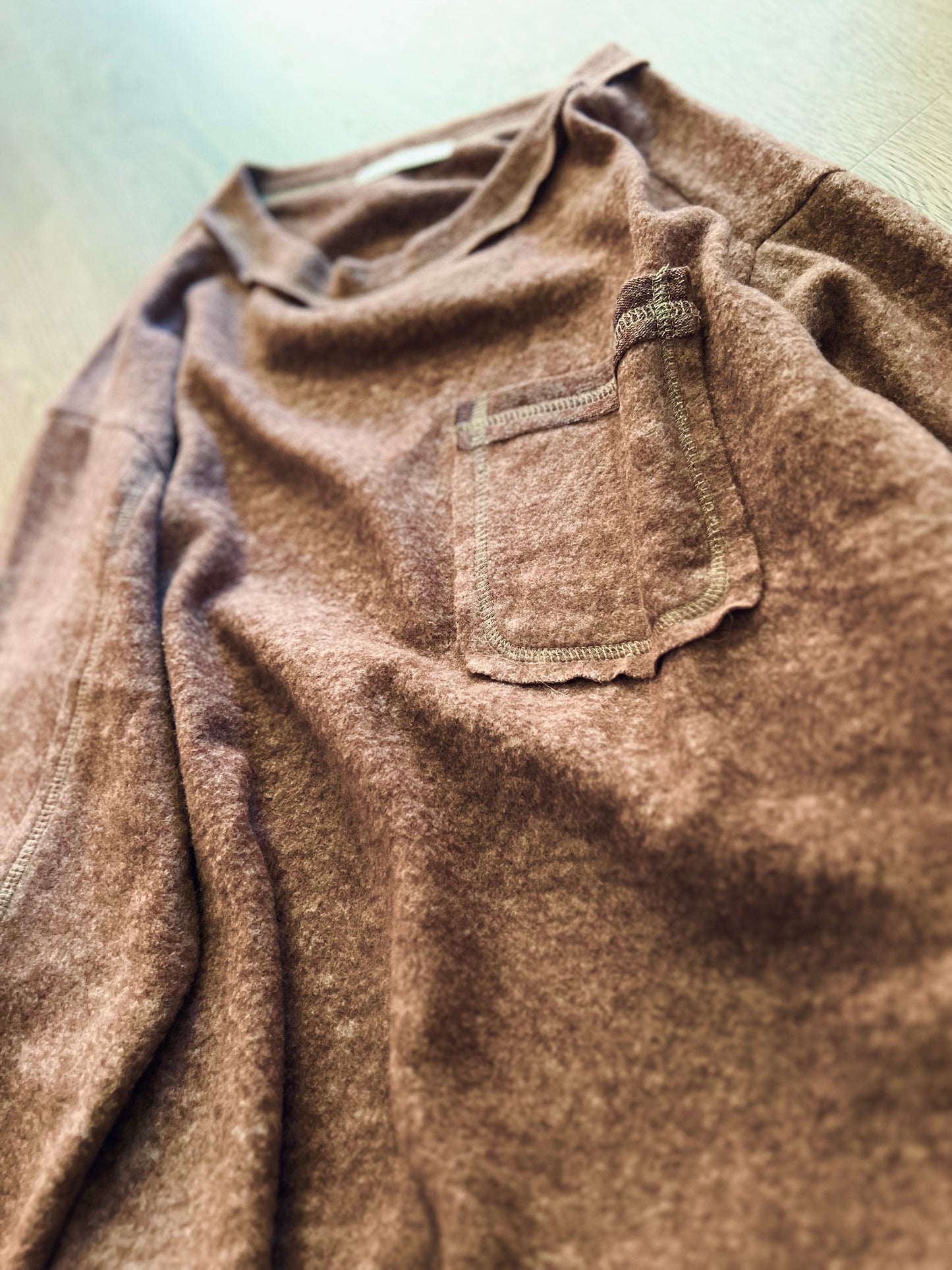 *free ship today* Clearly Needed Hacci Top in Brown