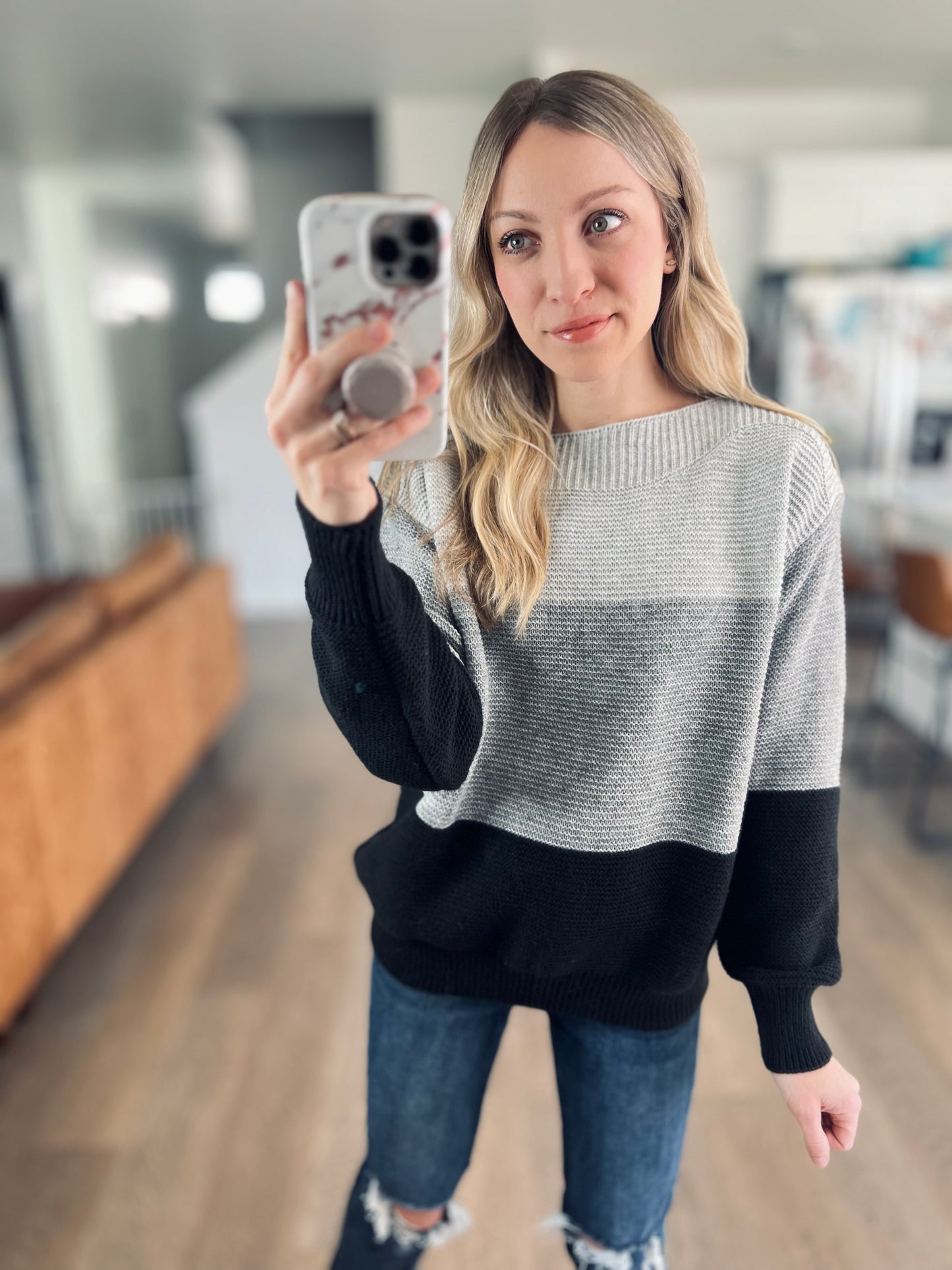 Sindra Color Block Sweater