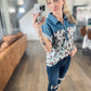 Kenna Chambray Floral Top